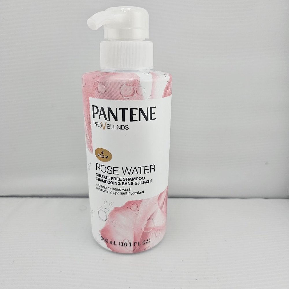 Pantene Pro-V Moisture Shampoo, Blends Rose Water, Sulfate-Free, 10.1 Fl Oz